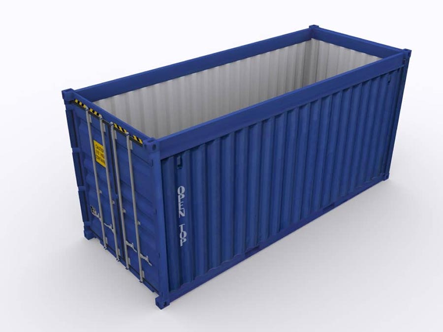 ما هي سيناريوهات تطبيق Open Top Container؟